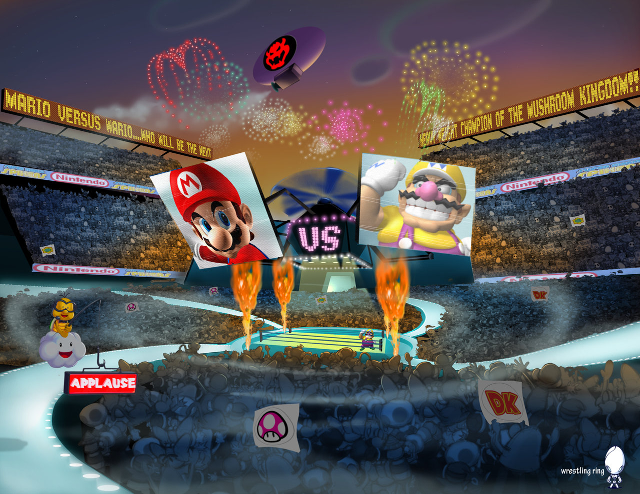 Mario-vs-Wario-Spikers-arena